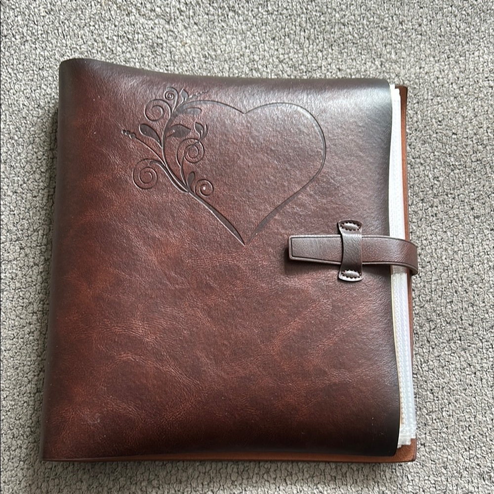 Faux Leather Photo Album (NWOT)